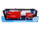 Volkswagen Type 2 T1 Fire Van Fire Fighting Trailer Feuerwehr Red 1/24 Diecast Model Car Motormax 79671