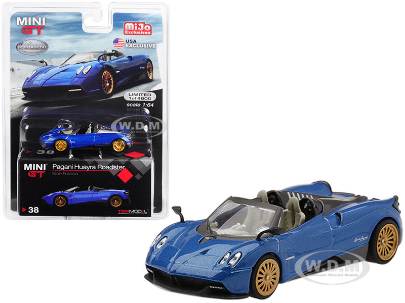 MINI GT 1//64 PAGANI HUAYRA ROADSTER HONG KONG EXCLUSIVE WHITE MGT00053