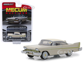 1958 Plymouth Fury Golden Commando Beige Kissimmee 2012 Mecum Auctions Collector Cars Series 3 1/64 Diecast Model Car Greenlight 37170 B