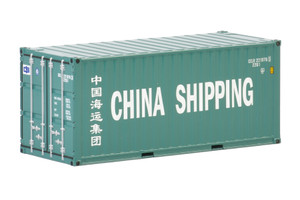 China Shipping 20Ft Container Turquoise WSI Premium Line 1/50 Diecast Model WSI Models 04-2036