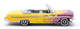 1961 Chevrolet Impala Convertible Yellow Purple Flames Hot Rod 1/87 HO Scale Diecast Model Car Oxford Diecast 87CI61004