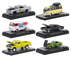 Auto Meets Release 49 Set of 6 Cars DISPLAY CASES 1/64 Diecast Model Cars M2 Machines 32600-49