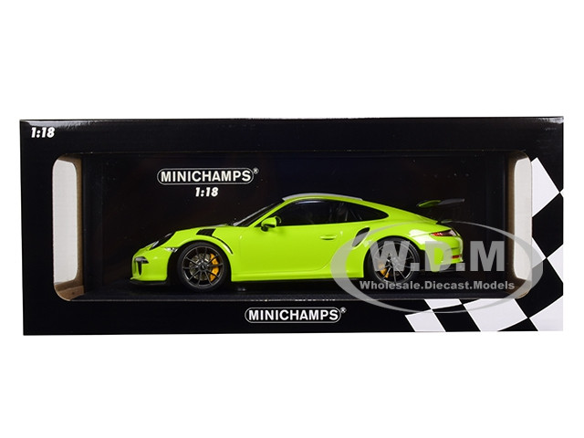 2015 PORSCHE 911 GT3 RS LIGHT GREEN LTD ED 1//18 DIECAST CAR MINICHAMPS 155066224