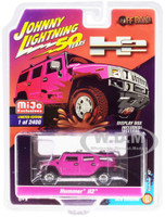 Hummer H2 Pink Off Road Johnny Lightning 50th Anniversary Limited Edition 2400 pieces Worldwide 1/64 Diecast Model Car Johnny Lightning JLCP7210