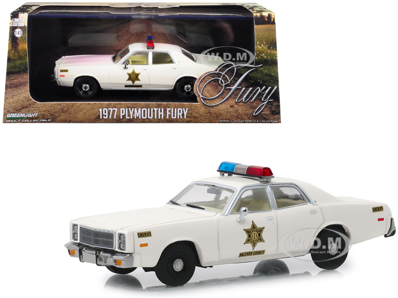 Plymouth Fury Hazzard County Shérif Smokey Movie 1:24 Greenlight