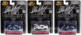 Carroll Shelby 50th Anniversary 3 piece Set 1/64 Diecast Model Cars Shelby Collectibles 16403 M