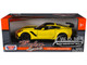 2019 Chevrolet Corvette ZR1 Yellow Black Accents 1/24 Diecast Model Car Motormax 79356