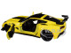 2019 Chevrolet Corvette ZR1 Yellow Black Accents 1/24 Diecast Model Car Motormax 79356