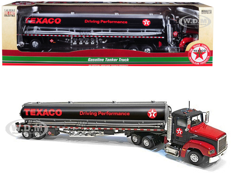 Texaco Gasoline Tanker Truck Driving 