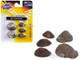 Dirt and Gravel Piles 5 piece Accessory Set for 1/87 HO Scale Models Classic Metal Works 20227