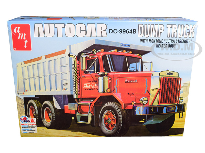 Skill 3 Model Kit Autocar DC-9964B Dump Truck 1/25 Scale Model AMT AMT1150