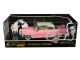 1955 Cadillac Fleetwood Series 60 Pink Elvis Presley Diecast Figurine 1/24 Diecast Model Car Jada 31007