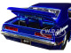 1969 Chevrolet Camaro Earthshaker Candy Blue Gold Stripe Bigtime Muscle 1/24 Diecast Model Car Jada 31323