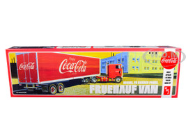 Skill 3 Model Kit Fruehauf FB Beaded Panel Van Trailer Coca Cola 1/25 Scale Model AMT AMT1109