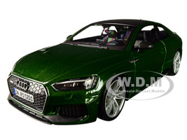 Audi RS 5 Coupe Metallic Green Black Top 1/24 Diecast Model Car Bburago 21090