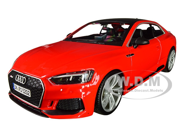 Audi Rs 5 Coupe Red Black Top 1 24 Diecast Model Car Bburago 21090