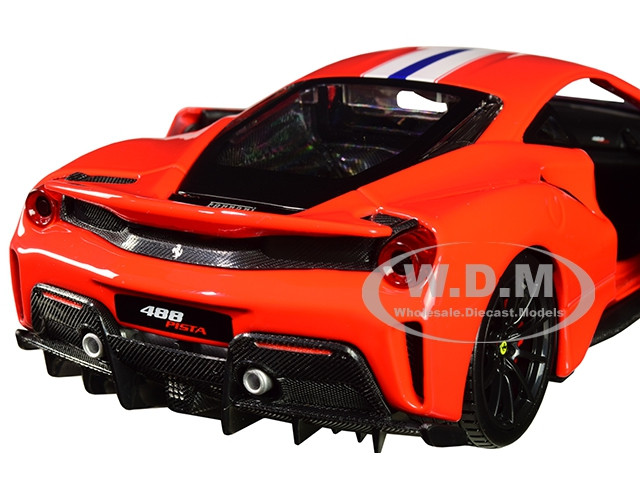 FERRARI 488 PISTA RED 1/24 DIECAST MODEL CAR BY BBURAGO 26026 | eBay