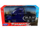 Freightliner Cascadia Truck Blue Transporter 1/32 Diecast Model Welly 32695