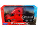 Freightliner Cascadia Truck Red Transporter 1/32 Diecast Model Welly 32695