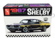 Skill 2 Model Kit 1967 Ford Mustang Shelby GT350 White 1/25 Scale Model AMT AMT800