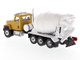 CAT Caterpillar CT681 Concrete Mixer Yellow White High Line Series 1/87 HO Scale Diecast Model Diecast Masters 85512