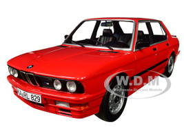1986 BMW M535i Red 1/18 Diecast Model Car Norev 183262