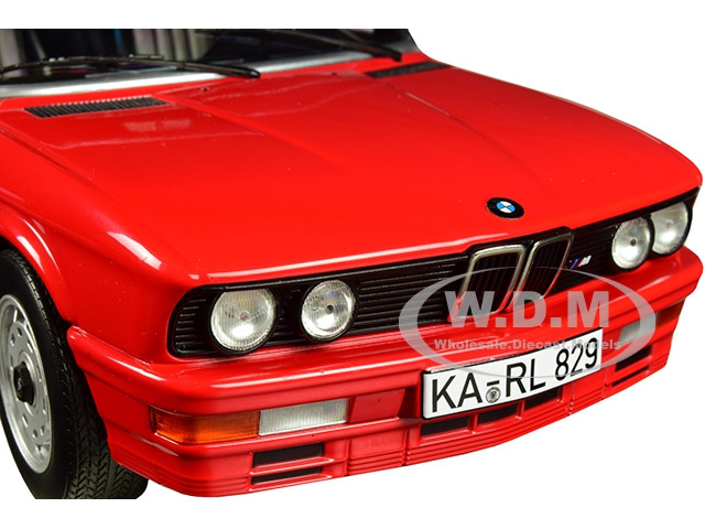 1986 BMW M535i RED 1/18 DIECAST MODEL CAR BY NOREV 183262