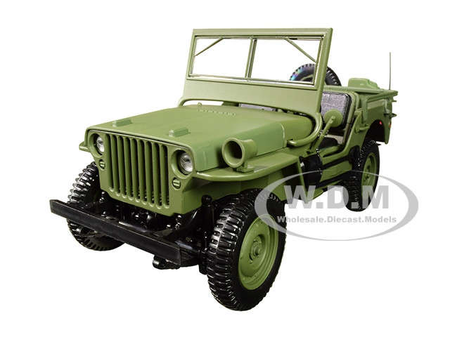 NOREV 1:18 1942 Jeep Militaire Vert-NV189013-Boîtier Endommagé