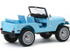 Jeep CJ-5 Sierra Blue Elvis Presley 1935 1977 1/18 Diecast Model Car Greenlight 19061