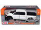 2019 RAM 1500 Rebel Crew Cab Pickup Truck White 1/24 Diecast Model Car Motormax 79358