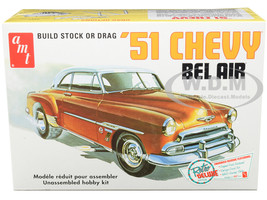 Skill 2 Model Kit 1951 Chevrolet Bel Air 2 in 1 Kit Retro Deluxe Edition 1/25 Scale Model AMT AMT862