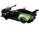 Aston Martin Vulcan Apple Tree Green Metallic Orange Accents Carbon Top 1/18 Model Car Autoart 70263