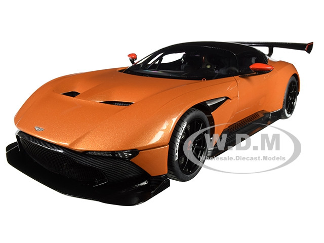 Aston Martin Vulcan Madagascar Orange Carbon Top 1/18 Model Car Autoart 70264