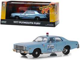 1977 Plymouth Fury Blue Detroit Police Beverly Hills Cop 1984 Movie 1/43 Diecast Model Car Greenlight 86565