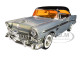 1956 Chevrolet Bel Air Raw Metal Black Top Showroom Floor Jada 20th Anniversary 1/24 Diecast Model Car Jada 31081