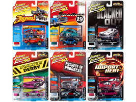 Street Freaks 2019 Release 3 Set B of 6 Cars 1/64 Diecast Models Johnny Lightning JLSF014 B