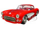 1957 Chevrolet Corvette Red Red Interior Bigtime Muscle 1/24 Diecast Model Car Jada 31451