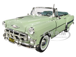 1953 Chevrolet Bel Air Open Convertible Surf Green 1/18 Diecast Model Car Sunstar 1624