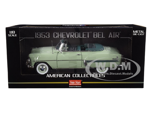 1953 Chevrolet Bel Air Open Convertible Surf Green 1/18