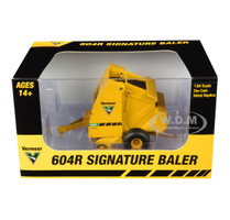 Vermeer 604R Signature Baler Yellow with Bale 1/64 Diecast Model SpecCast CUST1639