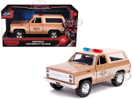 Hopper's Chevrolet Blazer Hawkins Police Dept Stranger Things 2016 TV Series Hollywood Rides 1/32 Diecast Model Car Jada 31114