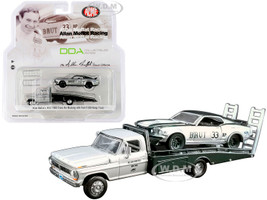 Ford F-350 Ramp Truck Metallic Silver 1969 Ford Mustang Trans Am #33 Brut Metallic Silver Metallic Green Allan Moffat’s DDA Collectibles Series ACME Exclusive 1/64 Diecast Model Cars Greenlight ACME 51271