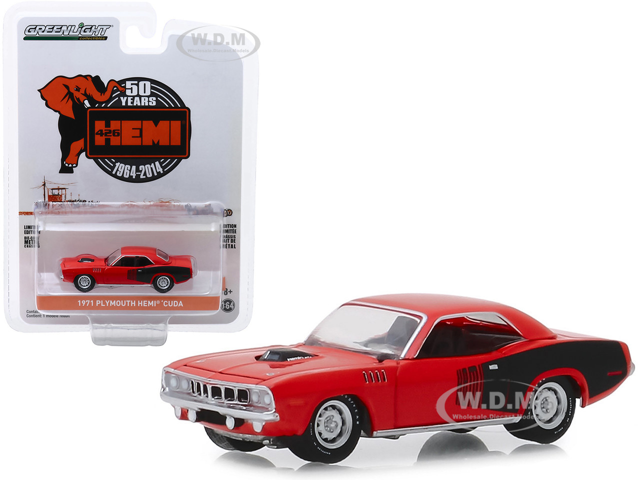 1971 Plymouth HEMI Cuda **** Greenlight Anniversary 1:64 NEU