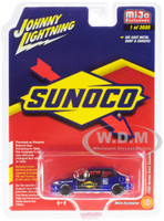 1998 Honda Civic Custom Dark Blue Sunoco Limited Edition 3600 pieces Worldwide 1/64 Diecast Model Car Johnny Lightning JLCP7193