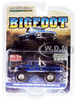 1974 Ford F-250 Bigfoot #1 The Original Monster Truck Chrome Blue Limited Edition 5750 pieces Worldwide 1/64 Diecast Model Car Greenlight 51281