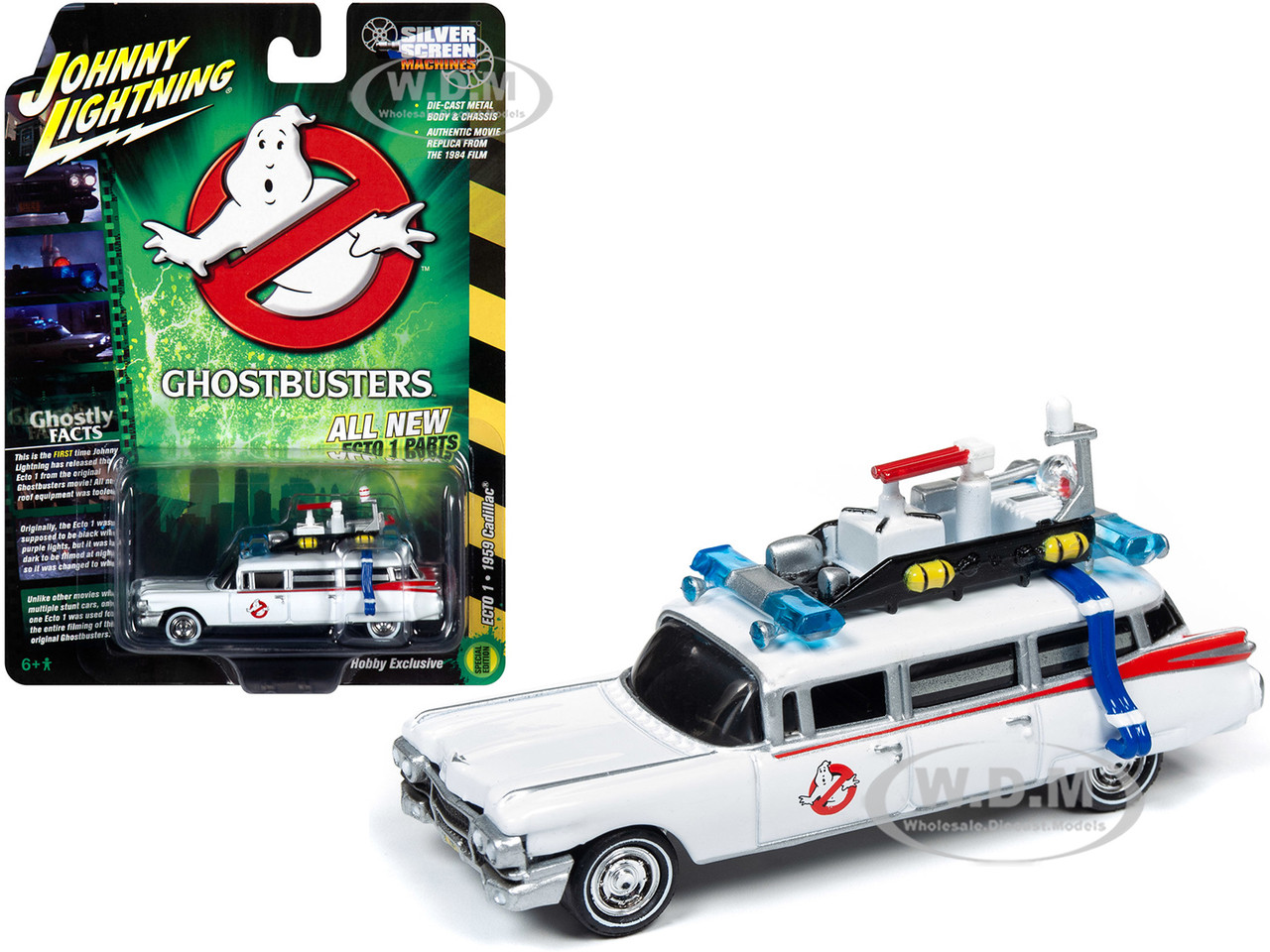 1959 CADILLAC Ecto 1 a /"Ghostbusters/"//JOHNNY LIGHTNING 1:64