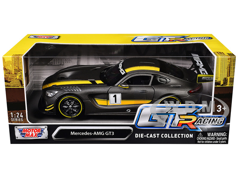 Mercedes AMG GT3 #1 Matt Gray Yellow Stripes GT Racing 1/24