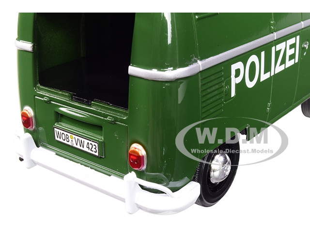 ミニカー Volkswagen Police Bus Volkswagen Bus Police Tin Car Retro VW POLICE showa retro