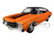 1971 Chevrolet Chevelle SS 454 Sport Metallic Orange Black Top Black Stripes 1/18 Diecast Model Car Maisto 31890
