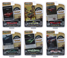 Vintage Ad Cars Series 1 6 piece Set 1/64 Diecast Model Cars Greenlight 39020